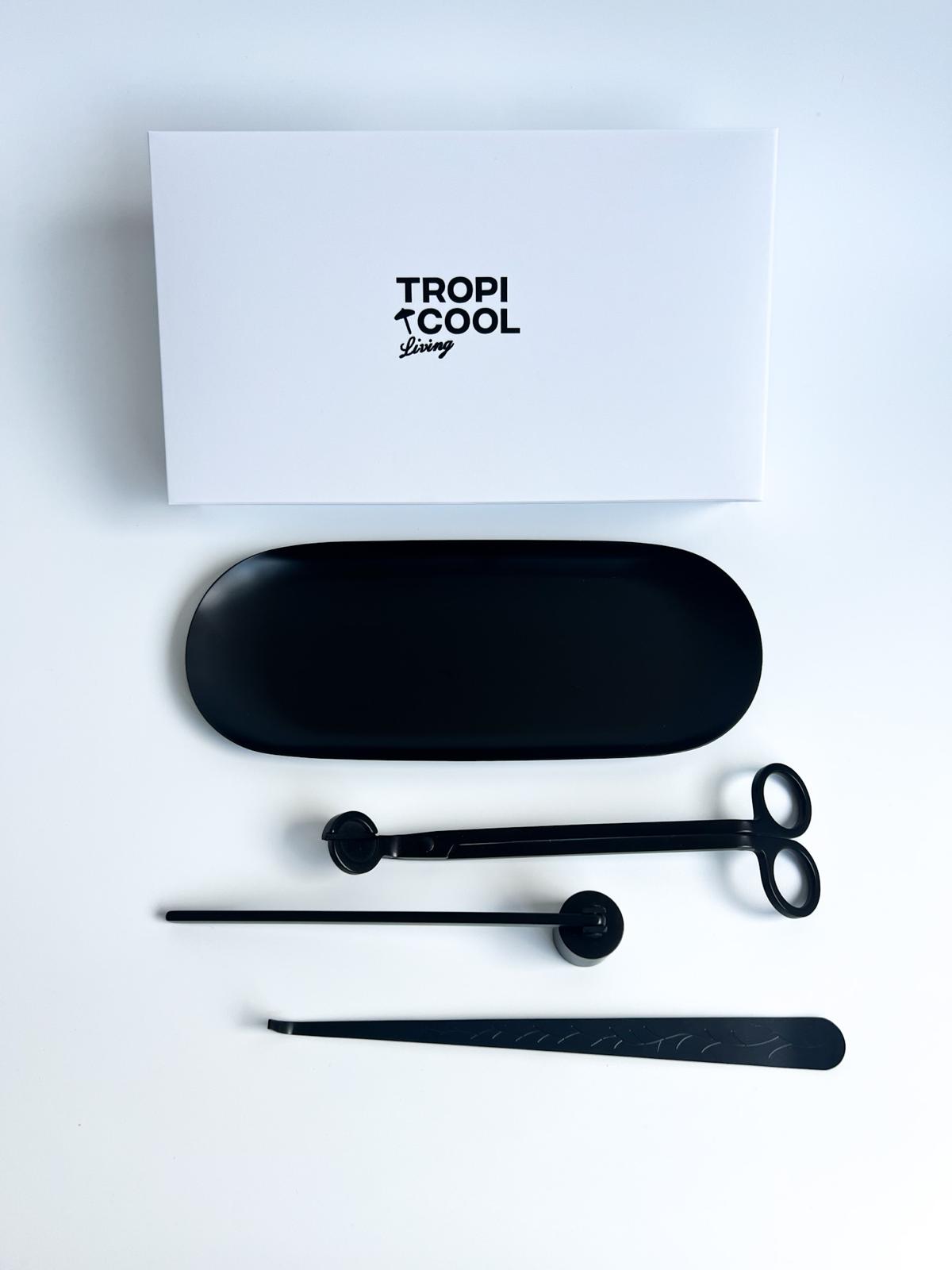 CANDLE CARE SET in black